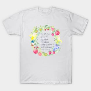 The Fruit of the spirit Watercolor Art |  Christian Art T-Shirt